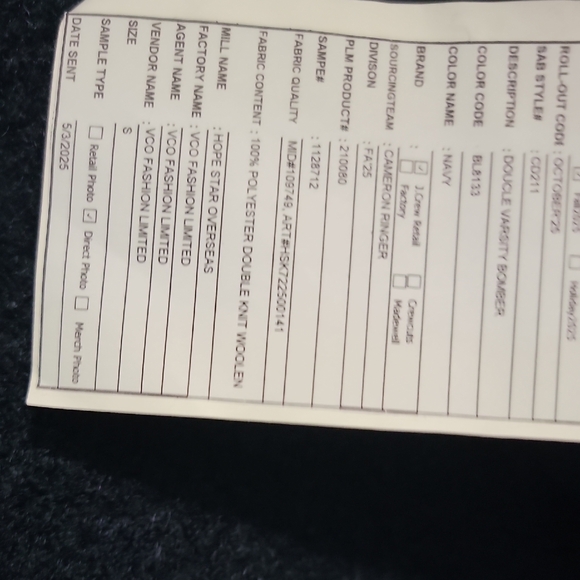 Nwt .J. Crew Womens Dark Blue Varsity Jacket - Picture 5 of 5